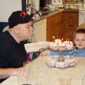 Blowing out the candles